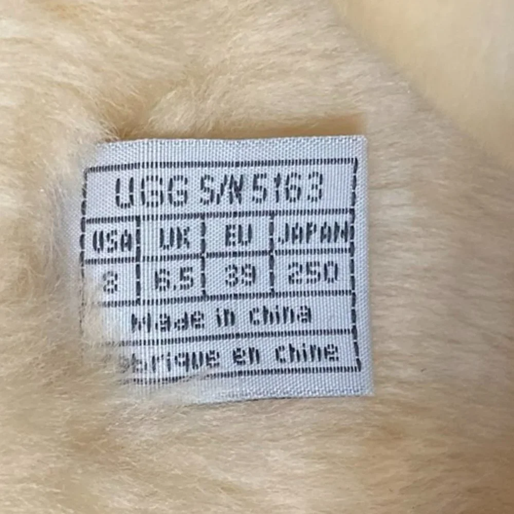 UGG Black and Cream Winter Boots